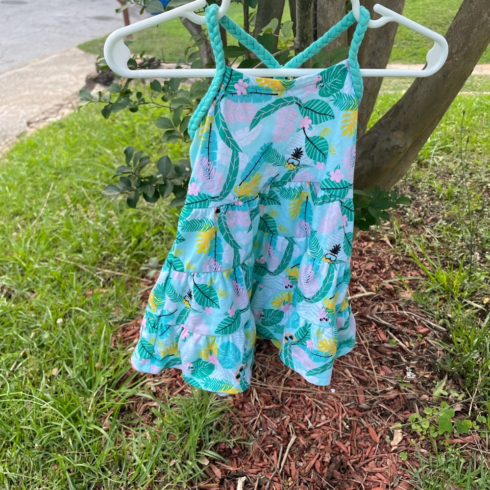 Baby Girl Cross Back Floral Dress 6months